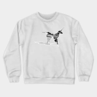 Origami Unicorn Crewneck Sweatshirt